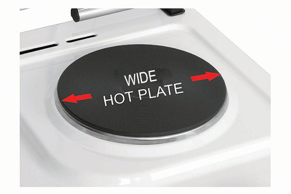 Strong and Wide Hot Plate Surface